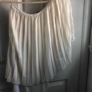 Size small, white, one shoulder, mini dress